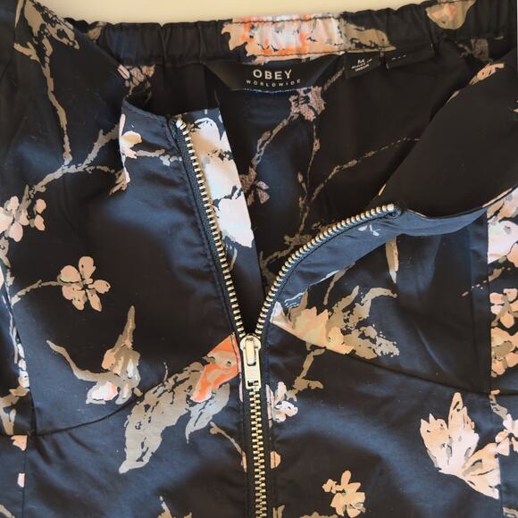 Obey Black Floral Sun Dress 😻 Rare Find! 😻 Summer Goth Vibes 😻 Medium - Picture 8 of 9